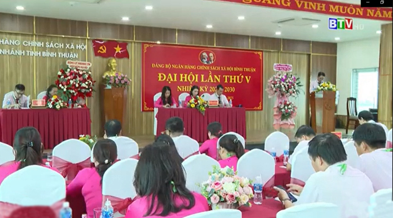 Đại hội Đảng bộ NHCSXH tỉnh Bình Thuận, lần thứ V, nhiệm kỳ 2025-2030